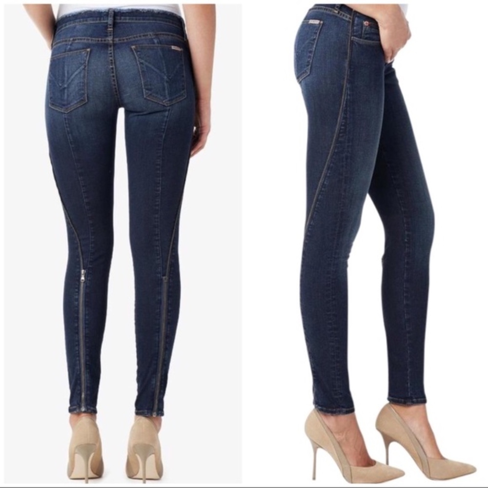 Hudson Los Angeles Zipper Detail Ultra Soft Jeans